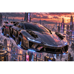 AéroRaptor X — la voiture volante futuriste